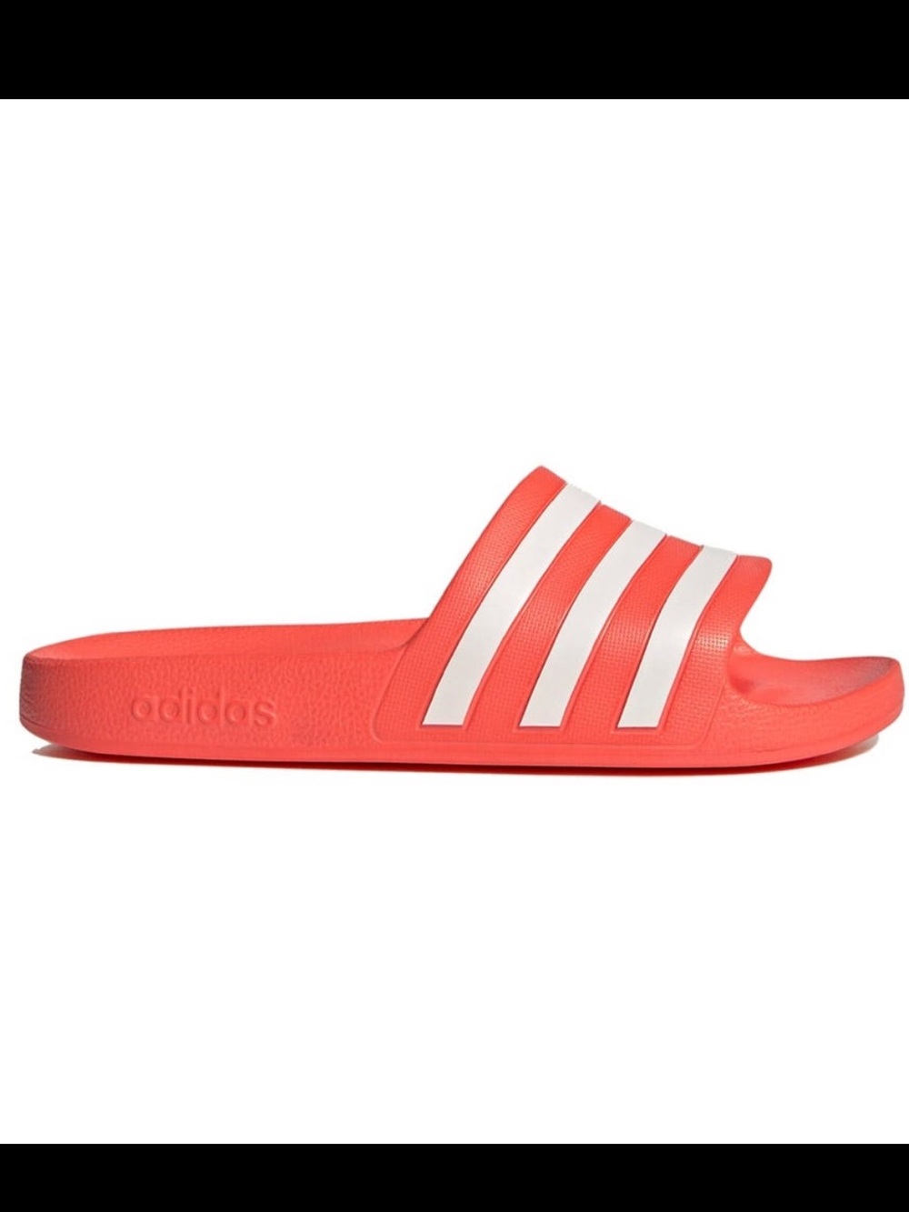 adidas adislide sandal in Solar Red Coral